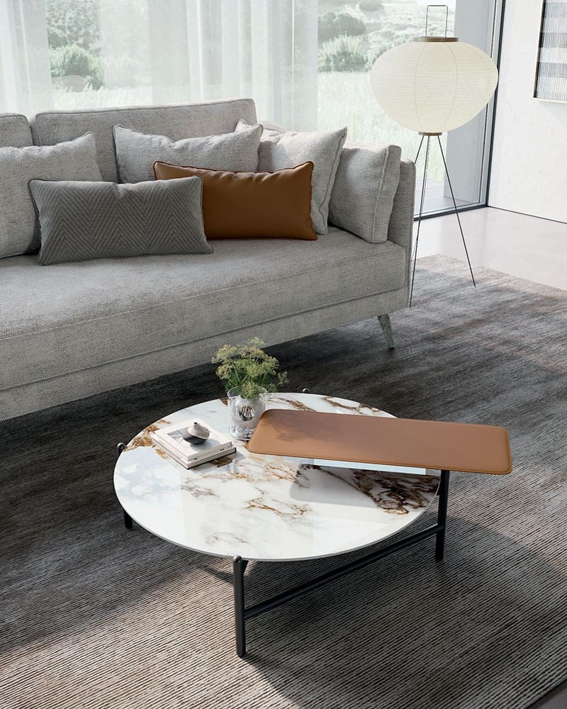 Низкий круглый журнальный столик из керамогранита Dall'Agnese Supernova ARCH-00057710 - Вид №1