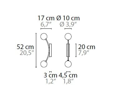 Пескоструйная стеклянная светодиодная настенная лампа ILFARI Penélope ARCH-00100485 - Вид №6