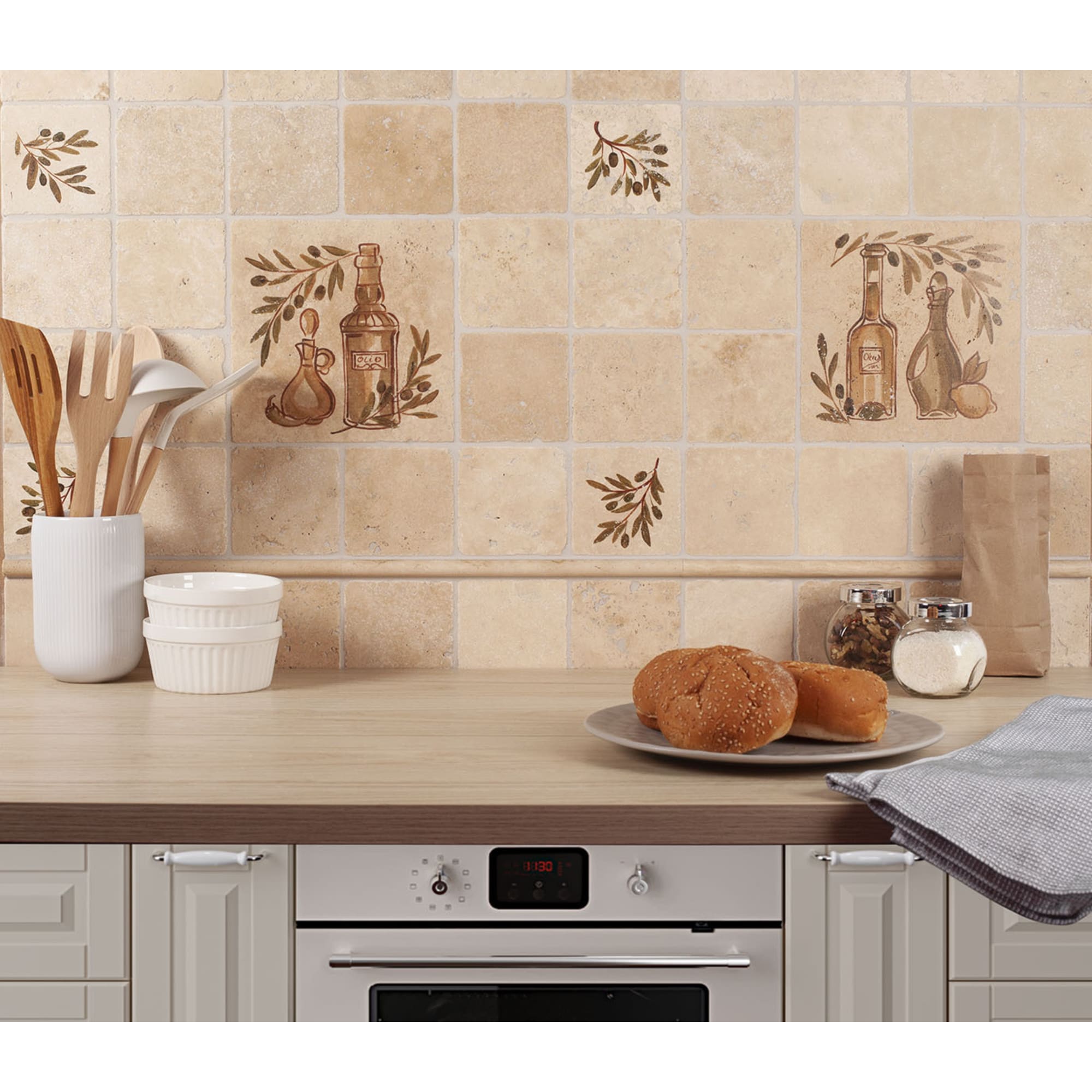 16993393 Декор Provance Оливки 5 10х10 см Травертин Provance Santreyd  - Вид №7