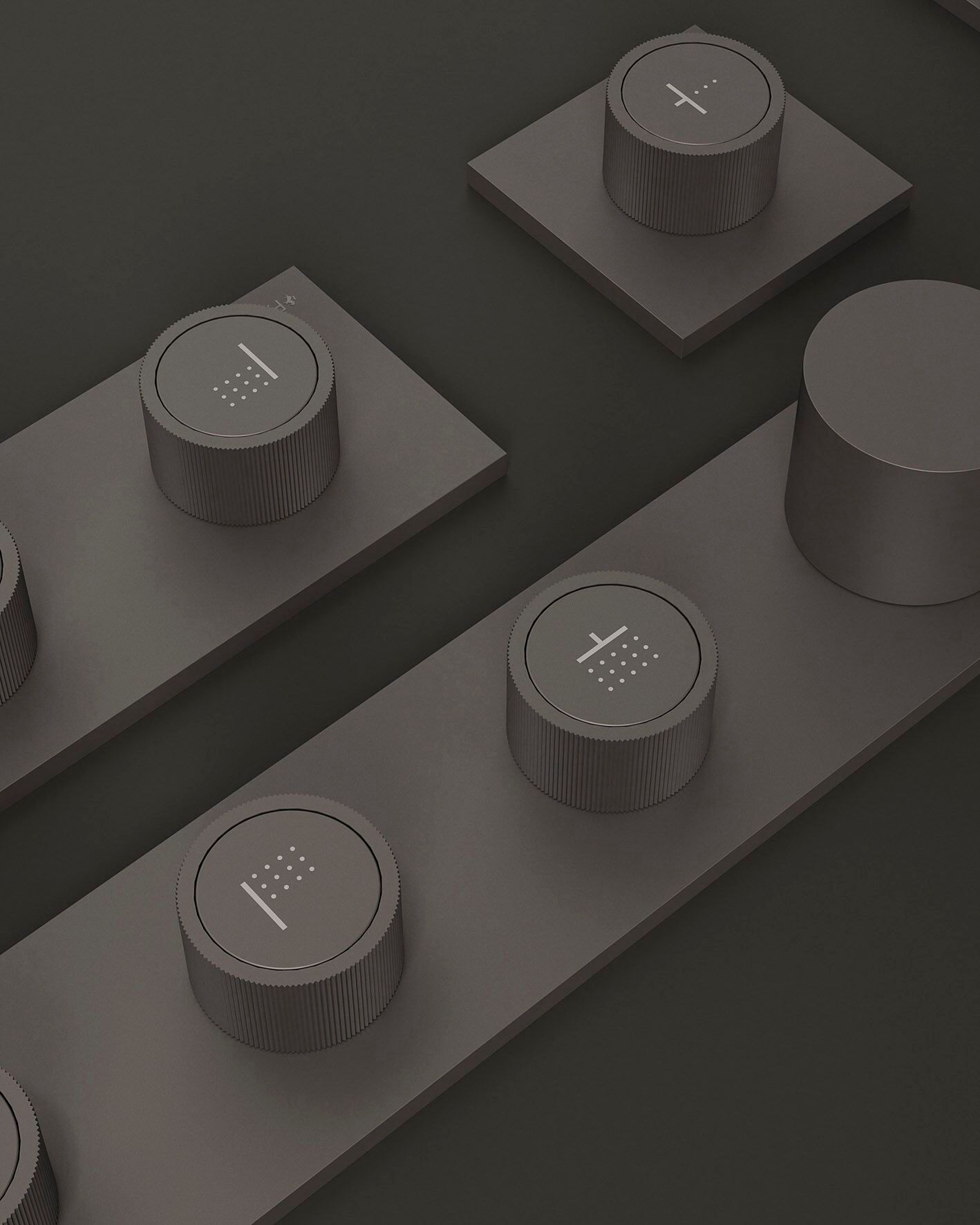 Смеситель для душа с 5 отверстиями и ручным душем Fantini Rubinetti вода сущность ARCH-00092107 - Вид №1