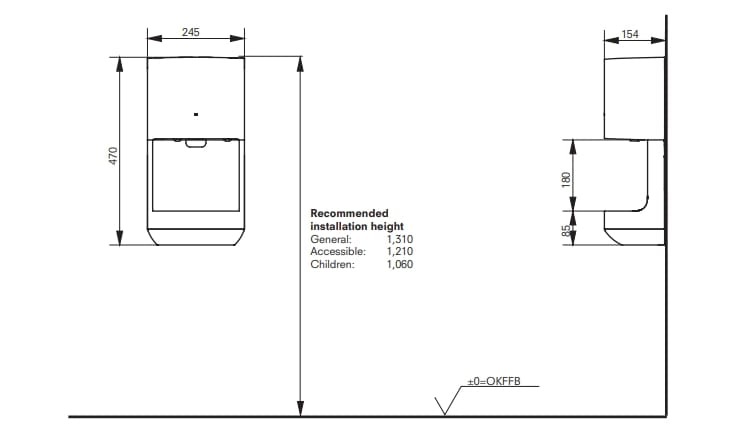 Автоматические электрические полотенца TOTO TYC324W ARCH-00128503 - Вид №2