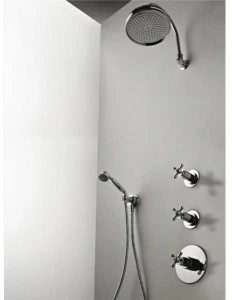 ZAZZERI Смеситель для душа с ручным душем с верхним душем Mille