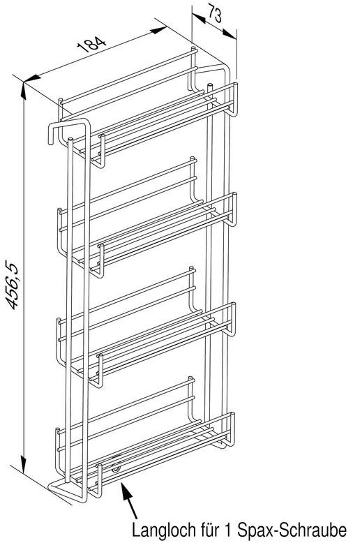 Würth Внутренний аксессуар для кухни из стали Portaspezie 0684901090/1 - Вид №4
