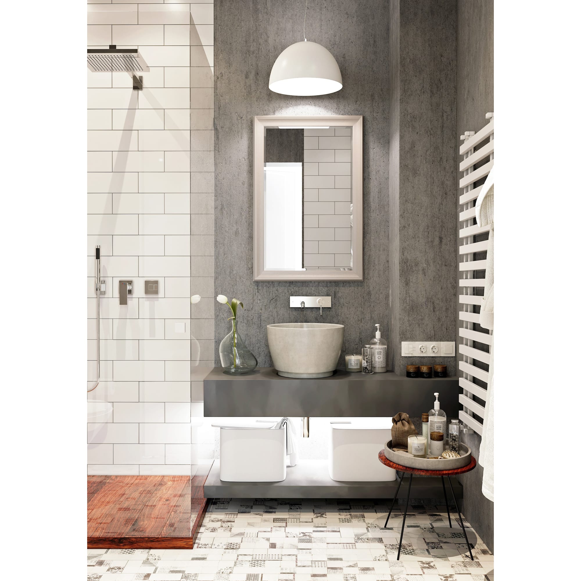 82173132 Зеркало в раме «Жасмин» 60х90 см Santreyd  - Вид №3