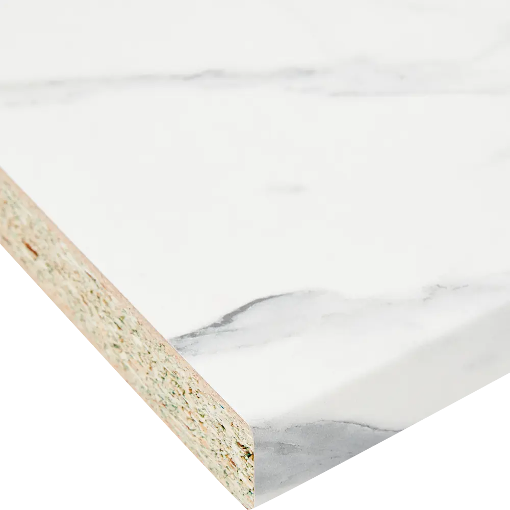 Столешница DELINIA Маренго белая мраморная для кухни 80×120 см 85342435 STLM-0061973 - Вид №2