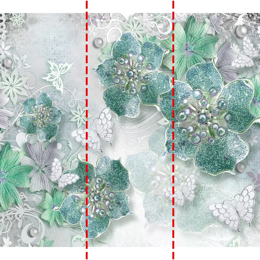 Фотообои Цветы флизелиновые 300x270 см 6249-Л МОСКОВСКАЯ ОБОЙНАЯ ФАБРИКА Malex factory STLM-2176777 - Вид №2