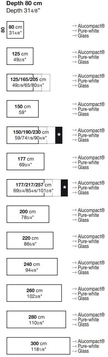 Kristalia Раздвижной стол из alucompact® Sushi sun-id-1366766 - Вид №5