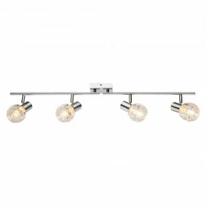 Спот потолочный на 4 лампы хром Keith I 541007-4 GLOBO KEITH I 00-3891194 Хром