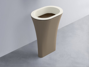 AMLA65-TL+AMPILO-CA+AMCOLO-AN Раковина Amedeo Ovale отдельностоящая cielo Enjoy + Amedeo