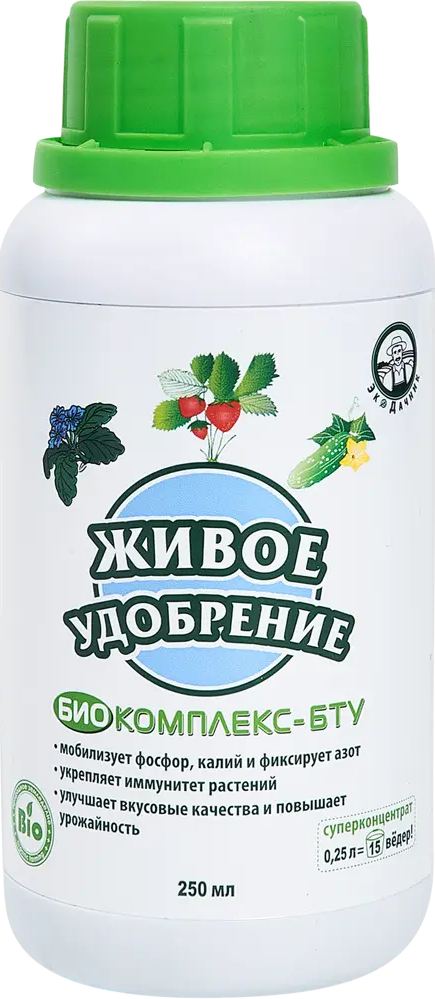 Экодачник: Органическое биоудобрение для плодовых и декоративных культур 250 мл 86481297