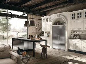 Marchi Cucine Лаковая оборудованная кухня с островом Montserrat