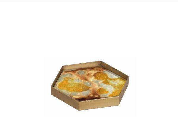 Ethnicraft Стеклянный поднос с ручной росписью Organics 20538 - Вид №1