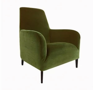 Verzelloni Кресло со съемным чехлом из ткани с высокой спинкой Divanitas