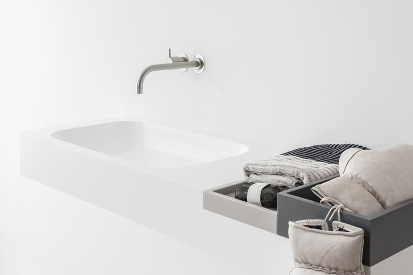 Not Only White Мыльница на столешнице в цвете hi-macs® Basq sun-id-1369840 - Вид №6