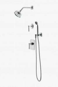 LDSP11 Комплект для душа Ludlow с балансировкой давления с 5-дюймовой розеткой для душа, ручным душем и переключающей ручкой Waterworks