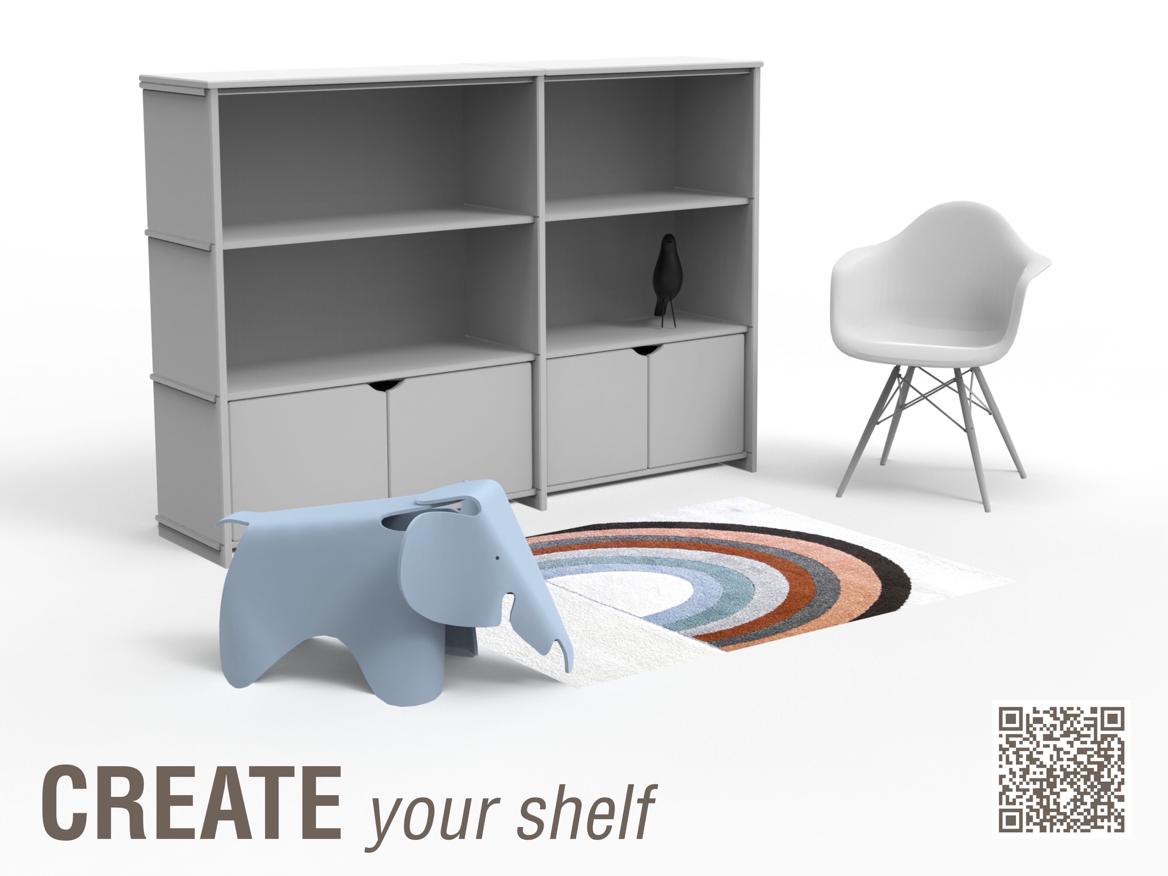 Книжный шкаф на заказ Mathy by Bols ARCH-00139984 - Вид №1