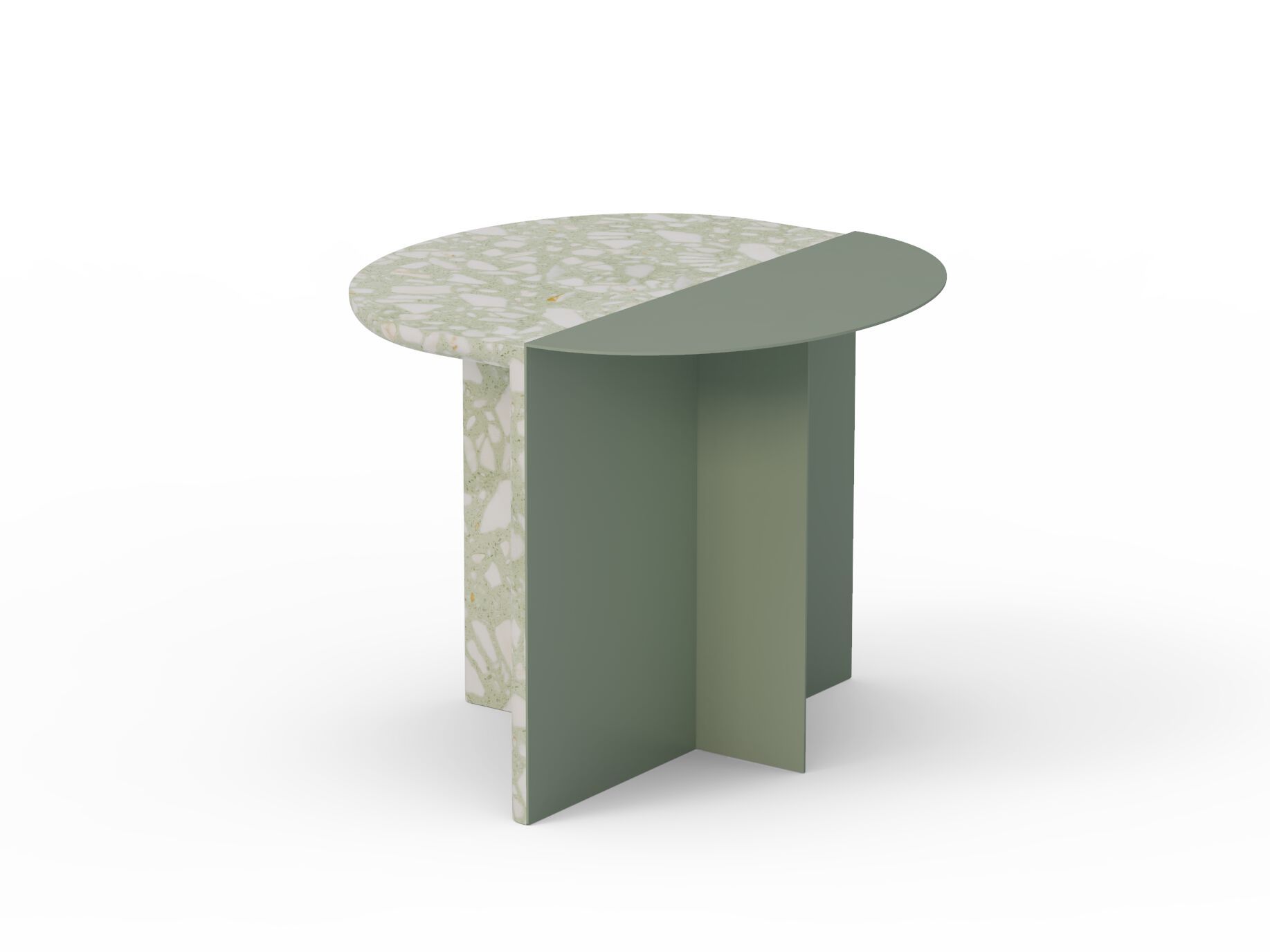 Травертин круглый журнальный столик Mambo Unlimited Ideas DUPLEX ARCH-00125378 - Вид №5