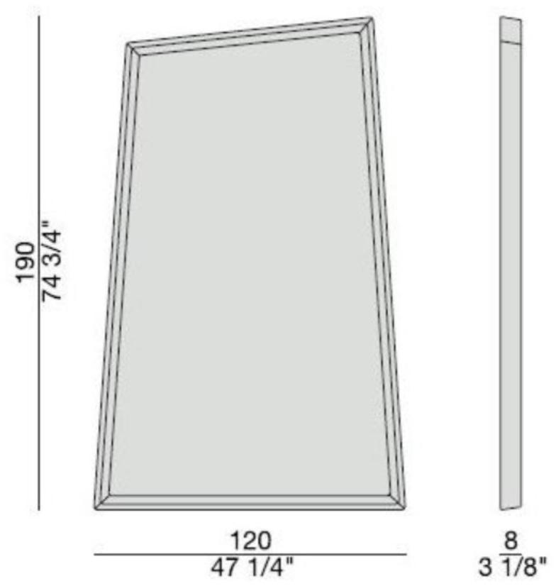 Porada Напольное зеркало в ясеневой раме Iron sun-id-1399543 - Вид №1