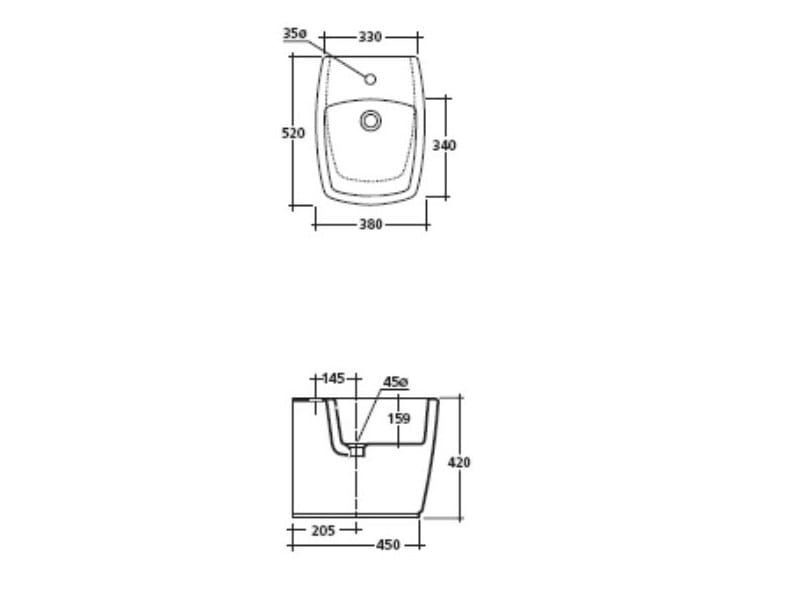 Керамические биде Galassia SA.02 ARCH-00040592 - Вид №2