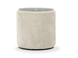 Круглый бархатный журнальный столик