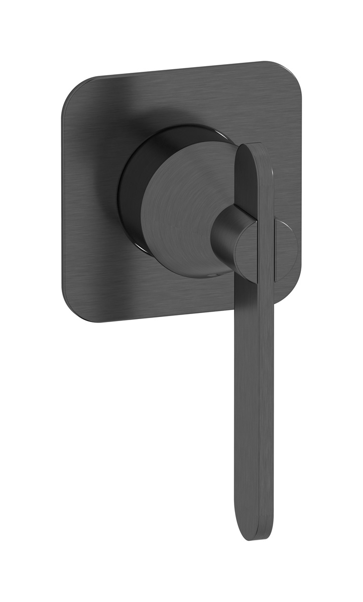 Внешние части встроенного смесителя на 1 потребителя WE ARE IB oh392ss Brushed Black Chrome Soho