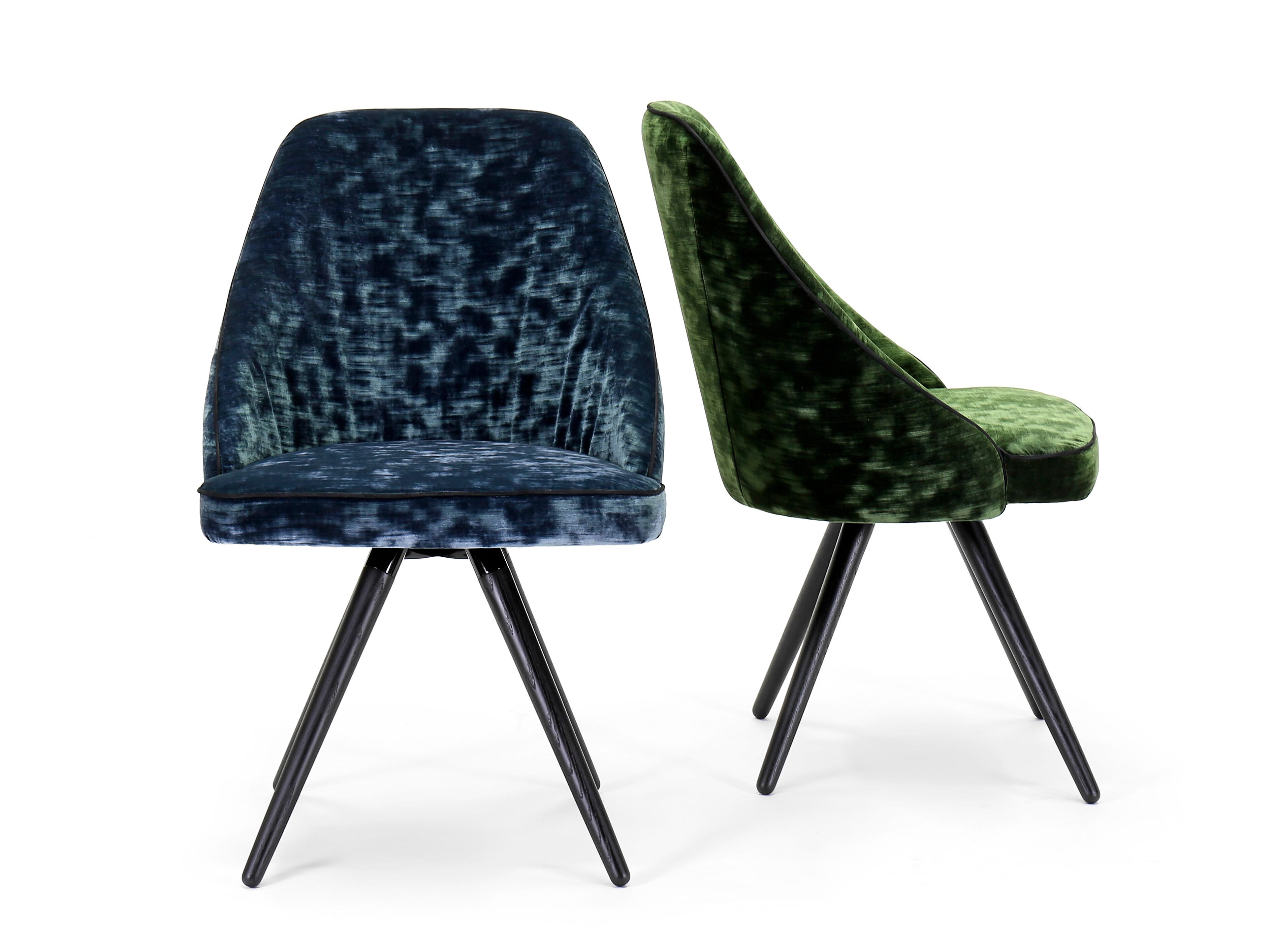 Бархатный мягкий стул Borzalino Neil ARCH-00090009