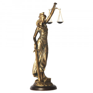 22445 Статуэтка Фемида 4 Бронза BOGACHO