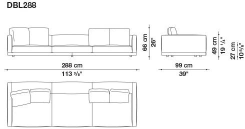 B&B Italia Кожаный диван Dock sun-id-1441060 - Вид №174