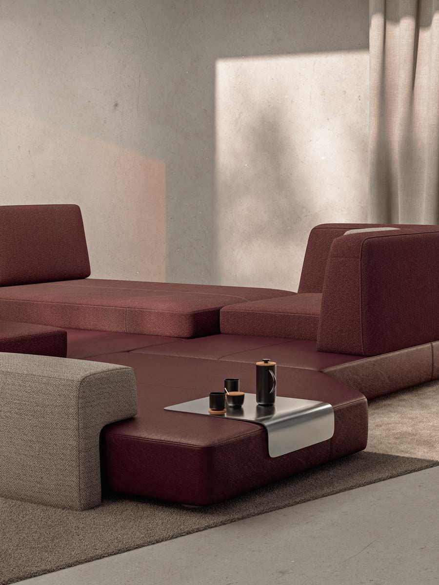 Кожаный модульный диван Poltrona Frau DUNE DIWAN ARCH-00074564 - Вид №2