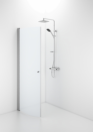 58900192 Гнутая дверь IFO Space SBNF, алюминиевый профиль, матовое стекло с ручкой, SBNF 900 - Вид №1