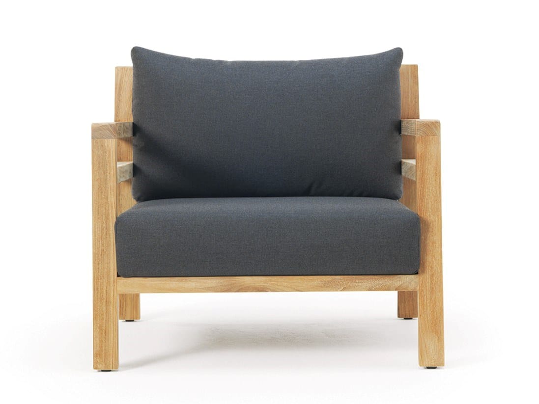 Садовое кресло из тикового дерева с подлокотниками Ethimo Costes ARCH-00118321 - Вид №21