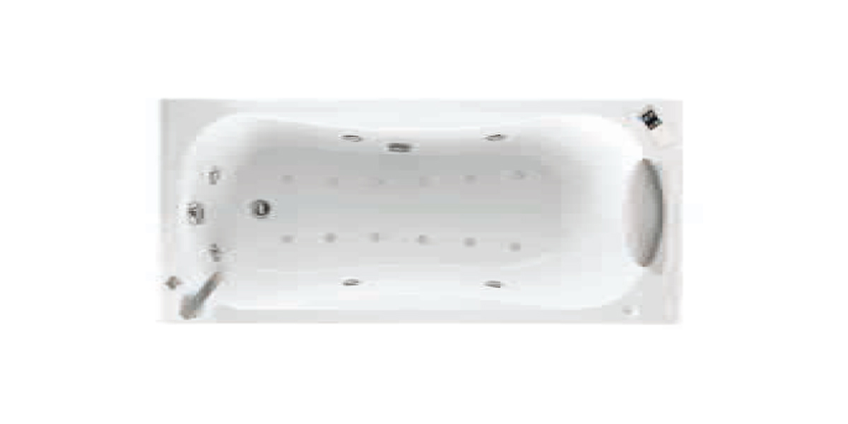 Ванна Plus Novellini CALYPSO с набортным смесителем и боковыми панелями CAL418080PDA2 - Вид №1