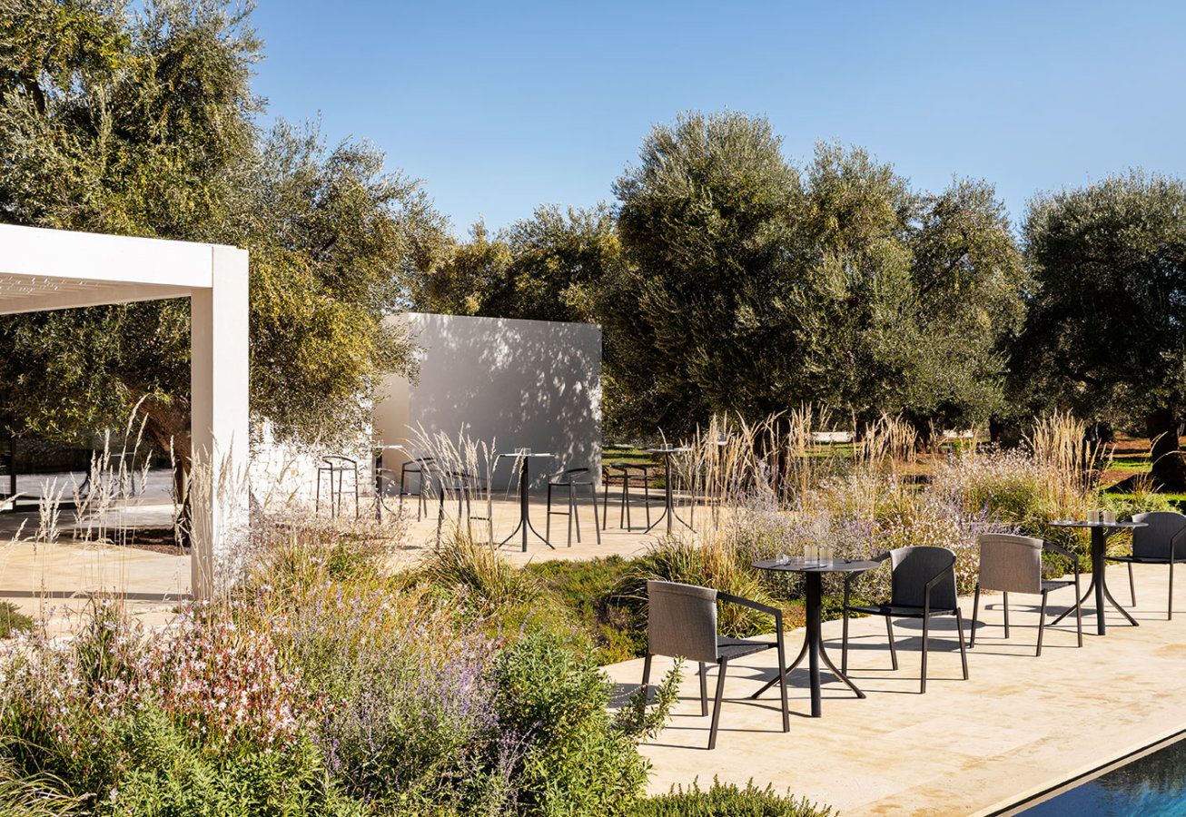 Садовый стол с алюминиевым основанием и столешницей HPL MY YOUR Push ARCH-00096042 - Вид №1