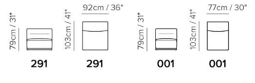 Тканевое кресло Natuzzi Italia Dorian ARCH-00093038 - Вид №2