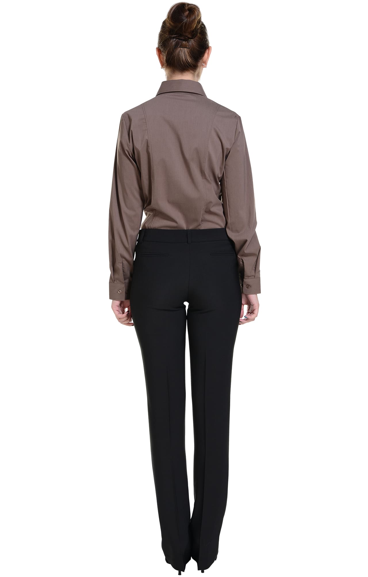 62510 Рубашка женская  chocolate El-Risto  Корпоративная одежда  размер 42 (S)  - Вид №7