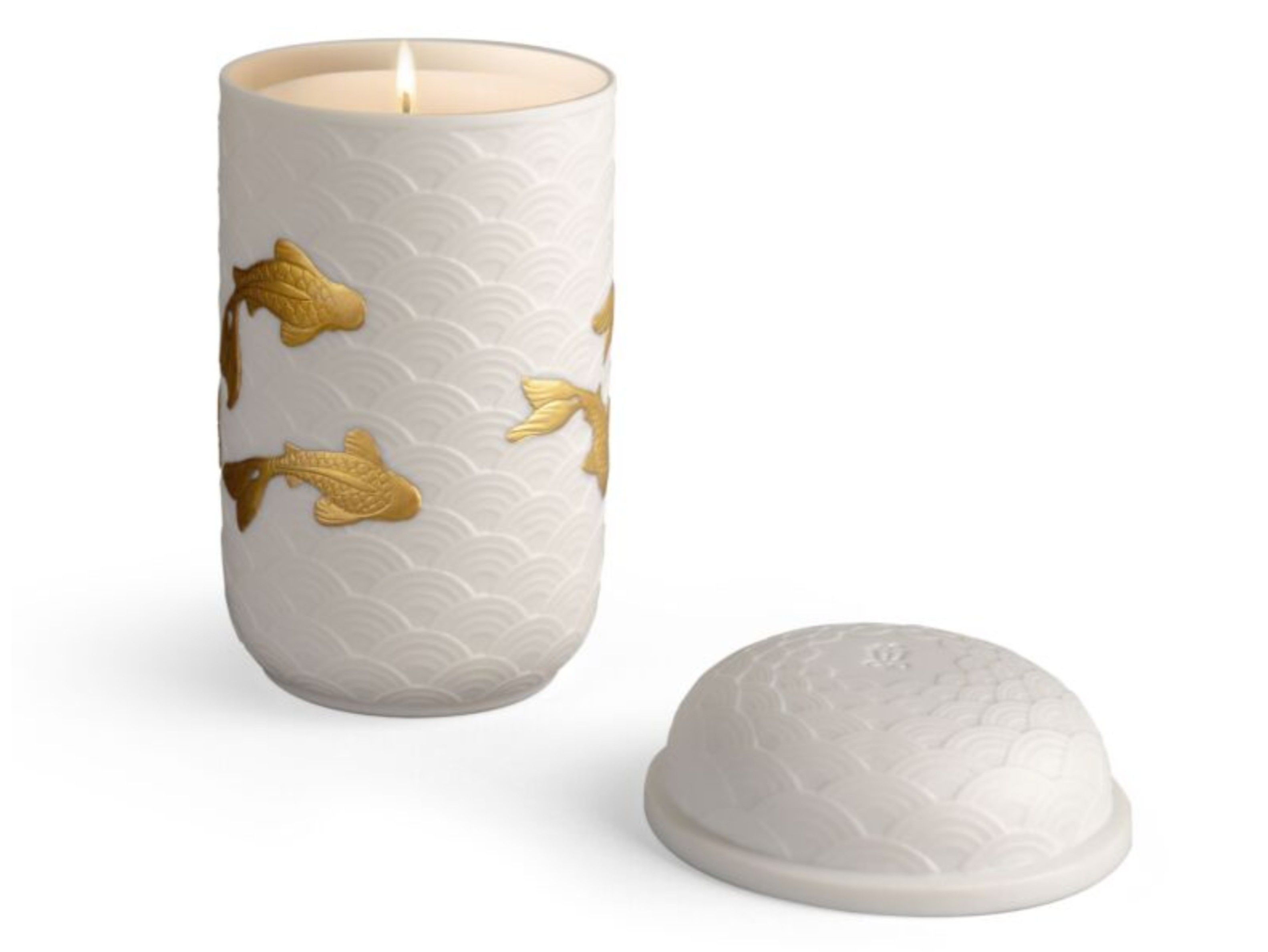 Фарфоровый ароматизированный подсвечник Lladró Кои ARCH-00090615