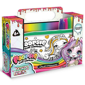 PC0002 POOPSIE SLIME SURPRISE! Пенал-тубус для раскрашивания "Slime surprise" Poopsie Surprise Unicorn