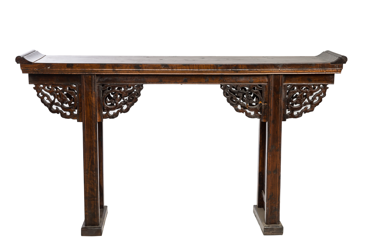 Консоль деревянная резная "Сян-Ань" ДОМАШНЯЯ ОБСТАНОВКА  017341 Коричневый Santreyd  - Вид №1