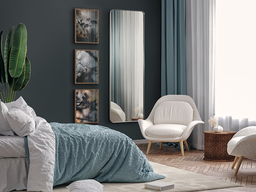 109253 Зеркало прямоугольное 65X180 серебряное Schuller Orio  - Вид №3