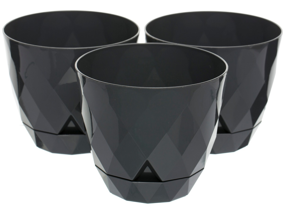 Горшок для цветов Rico 0.65L Anthracite NAVAKO 16019 - Вид №3