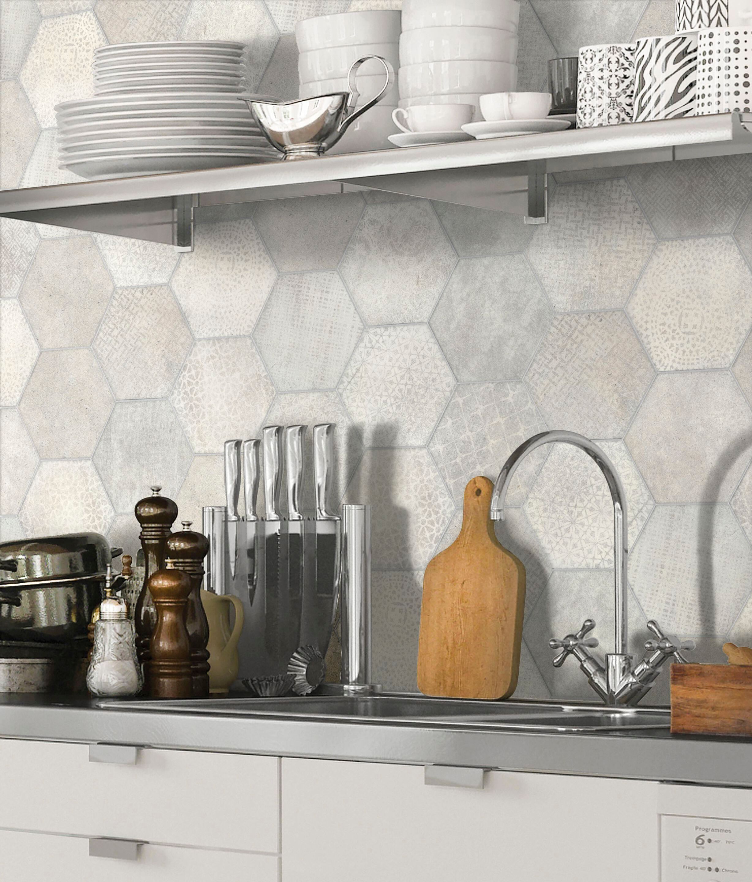 Пол / керамогранит с эффектом цемента KERADOM ESAGONE CEMENTI ARCH-00020918 - Вид №6