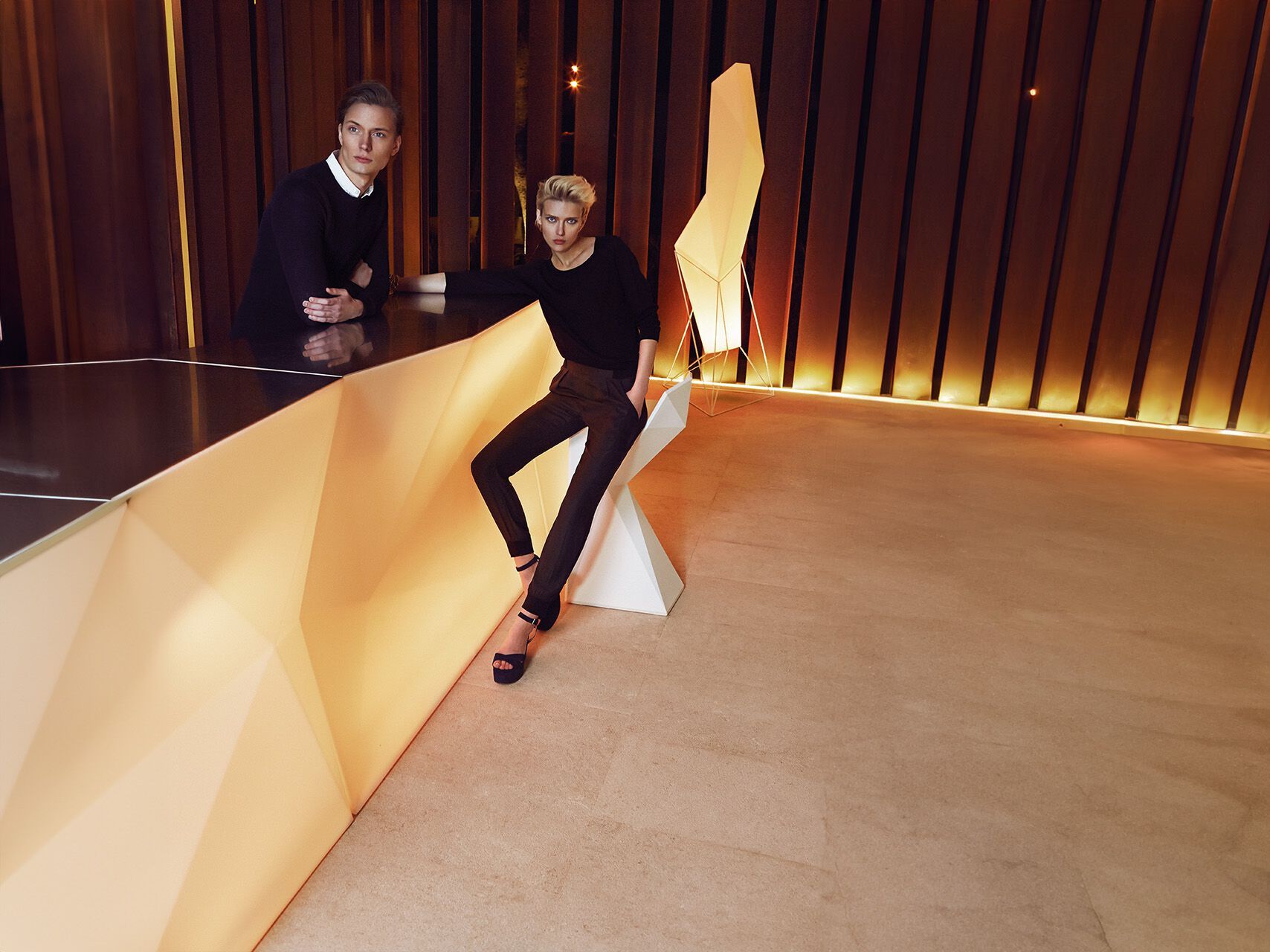 Открытый полиэтилен освещенный барная стойка Vondom Faz ARCH-00078092 - Вид №1