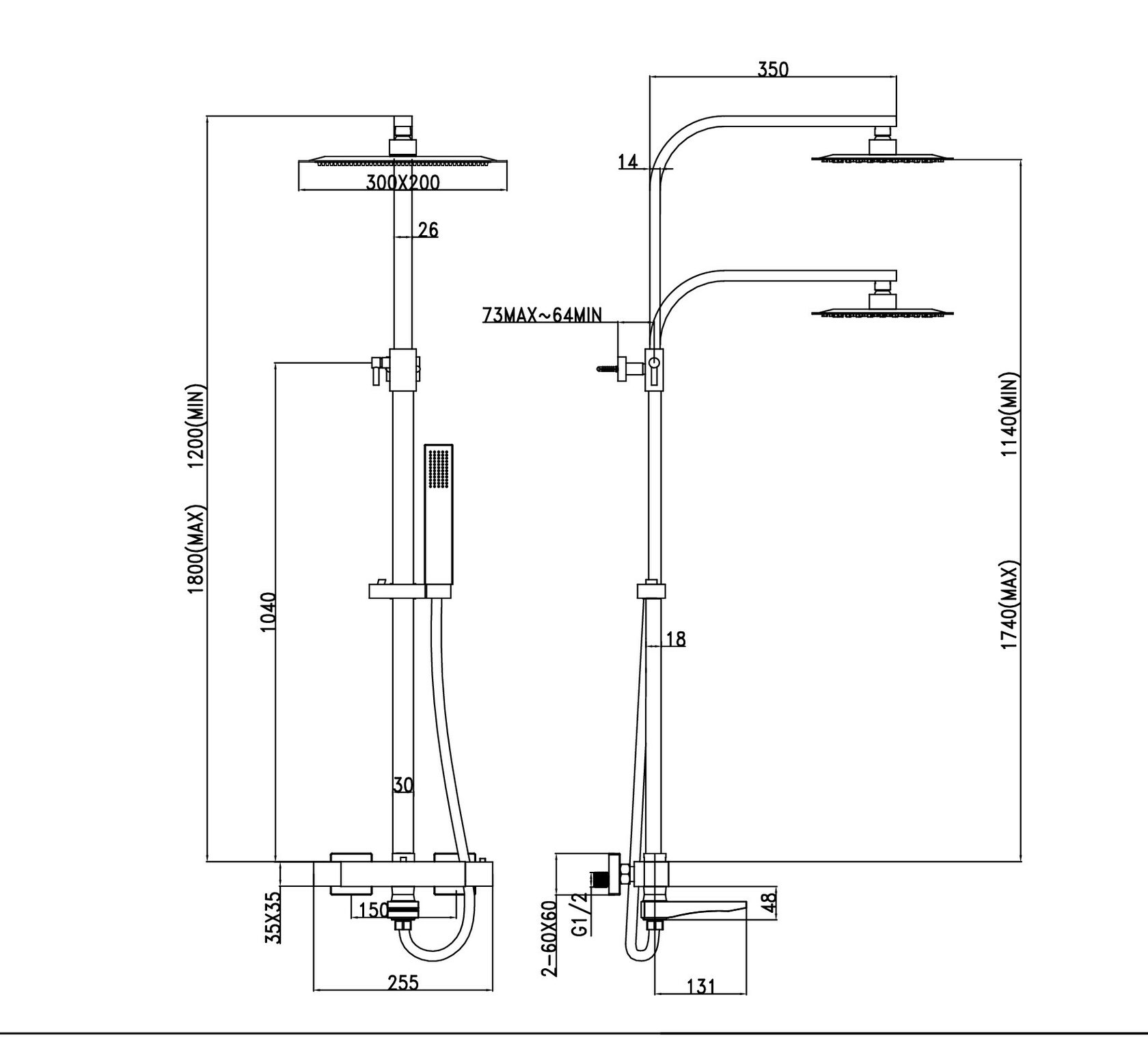 Душевая панель LT-301 SANTILINE  - Вид №2