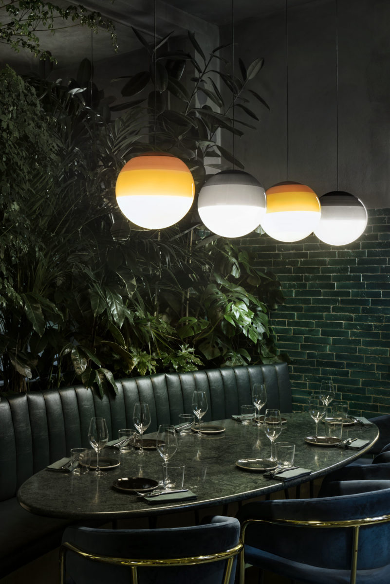 086083 Люстра 13 янтарная Marset Dipping Light  - Вид №6