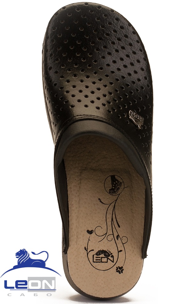 62034 Сабо "Leon LIGHT" женские черные LEON  Сабо и сланцы размер 36  - Вид №1