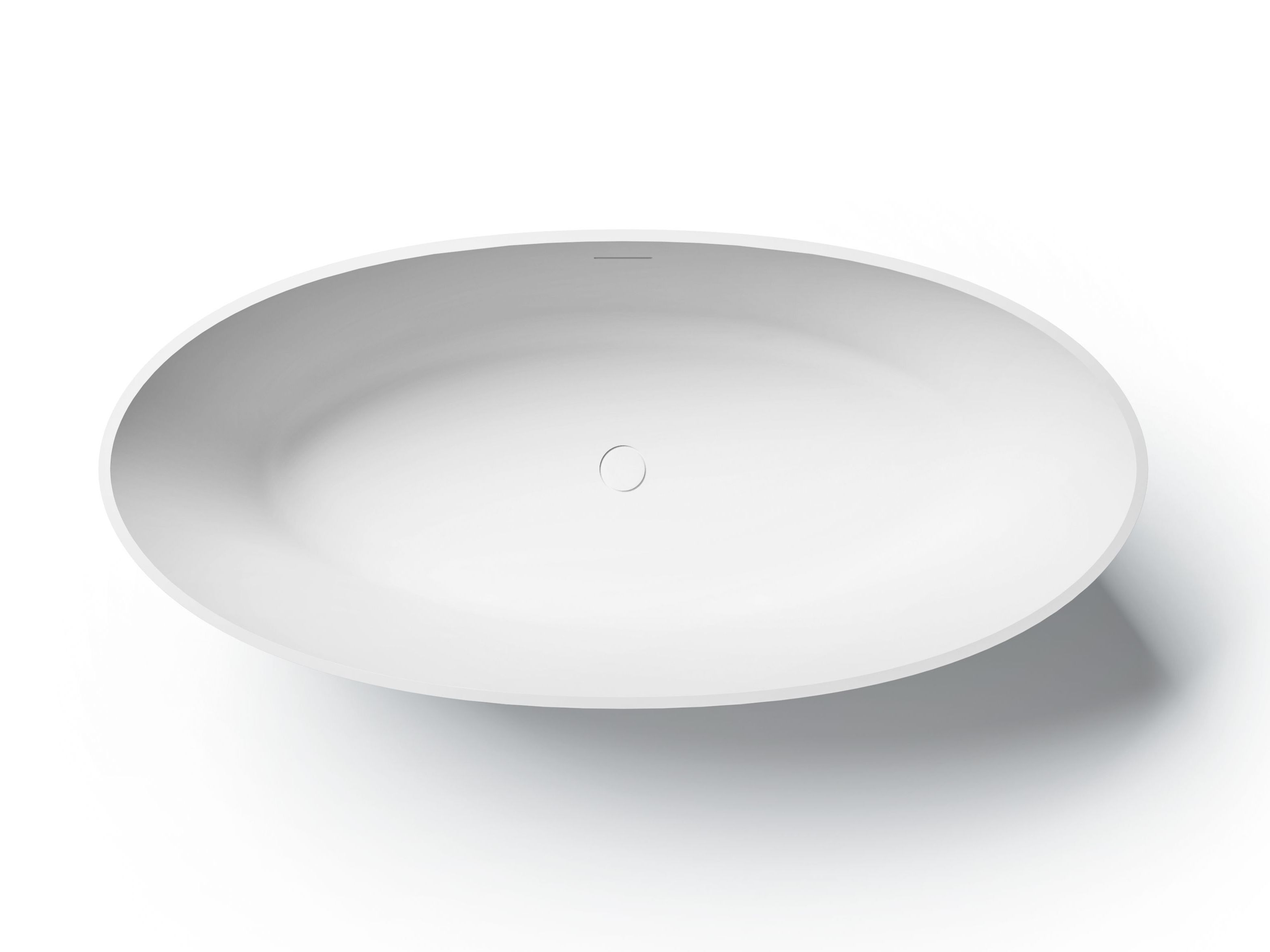 Овальная ванна в центре комнаты в твердой поверхности Gruppo Treesse мебель для ванной комнаты-отдельно стоящие ванны ARCH-00149866 - Вид №1