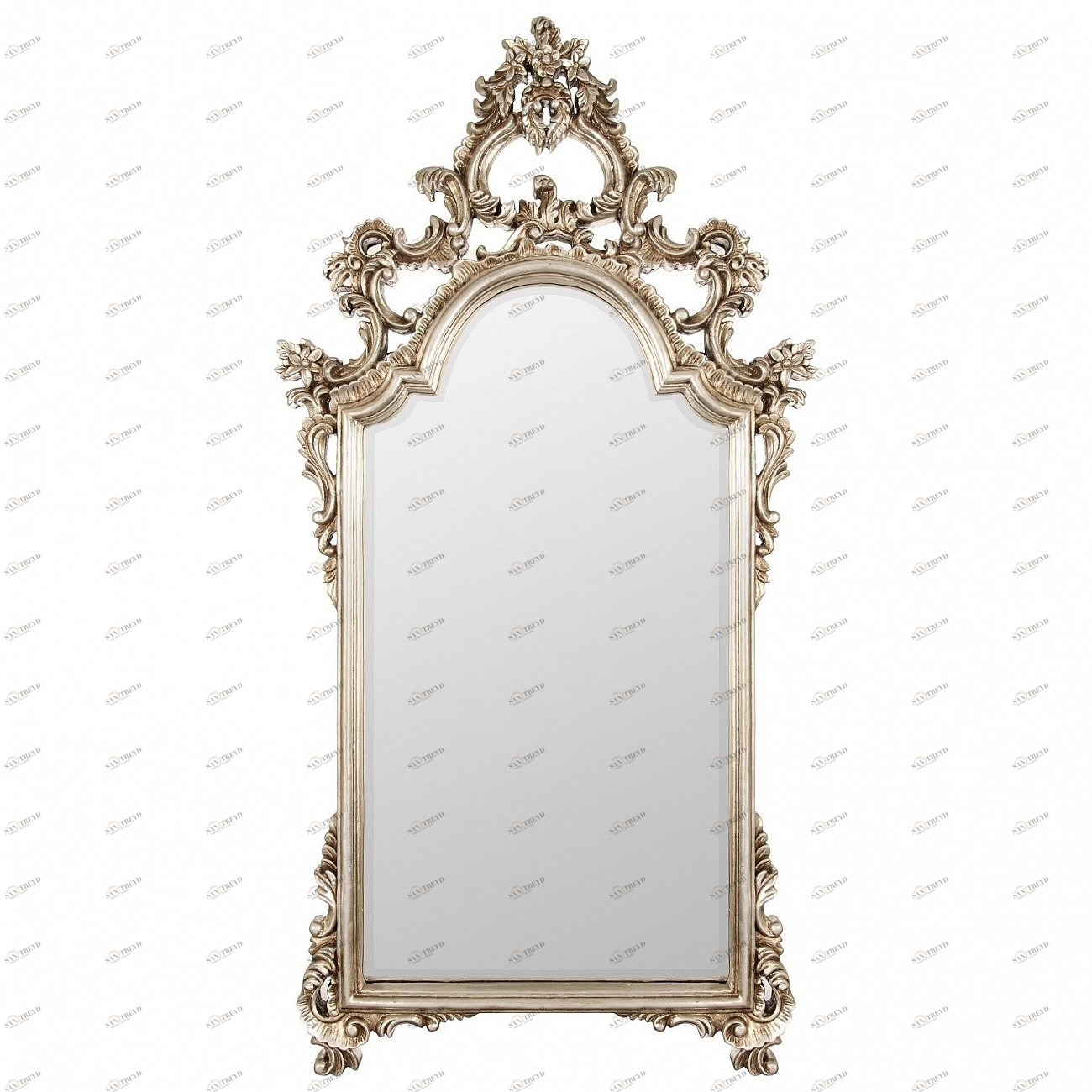 Зеркало-арка 123х65 см античное серебро Pretty Silver ART-ZERKALO ДИЗАЙНЕРСКИЕ 00-3884107 Зеркальный;серебро 