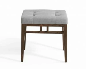 Табурет мягкий с деревянными ножками серый от Angel Cerda ANGEL CERDA CP1709ST 00-3865666 Коричневый;синий