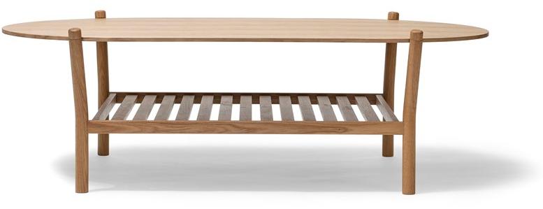 Овальный журнальный столик с журнальной полкой для гостиной Anix Santreyd sun-id-1365913 - Вид №1