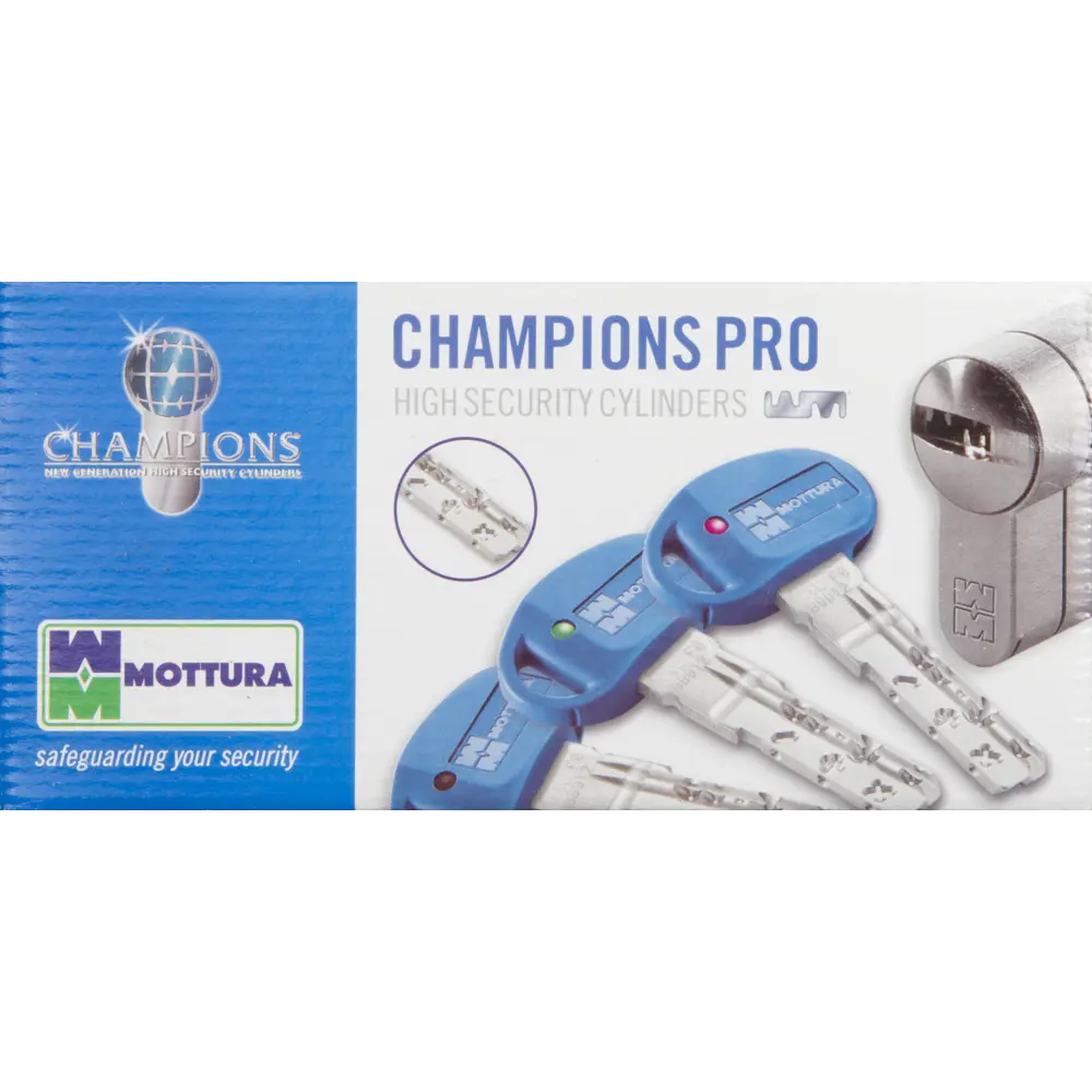 Цилиндр Mottura Champions Pro CP4D464601, 41x10x41 мм, ключ/ключ, цвет матовый никель 82393068 STLM-2199546 - Вид №3